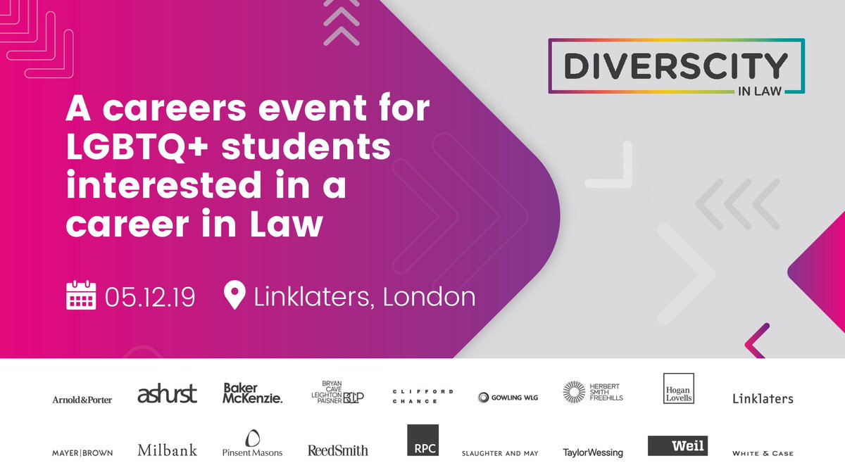 BCLP_Trainees's tweet photo. On Thursday 5 December we will be participating in the annual DiversCity in Law event focused on supporting LGBTQ+ aspiring lawyers enter the profession. To apply please visit  https://t.co/vE1HU4zD3h https://t.co/U9qaKkwgMF