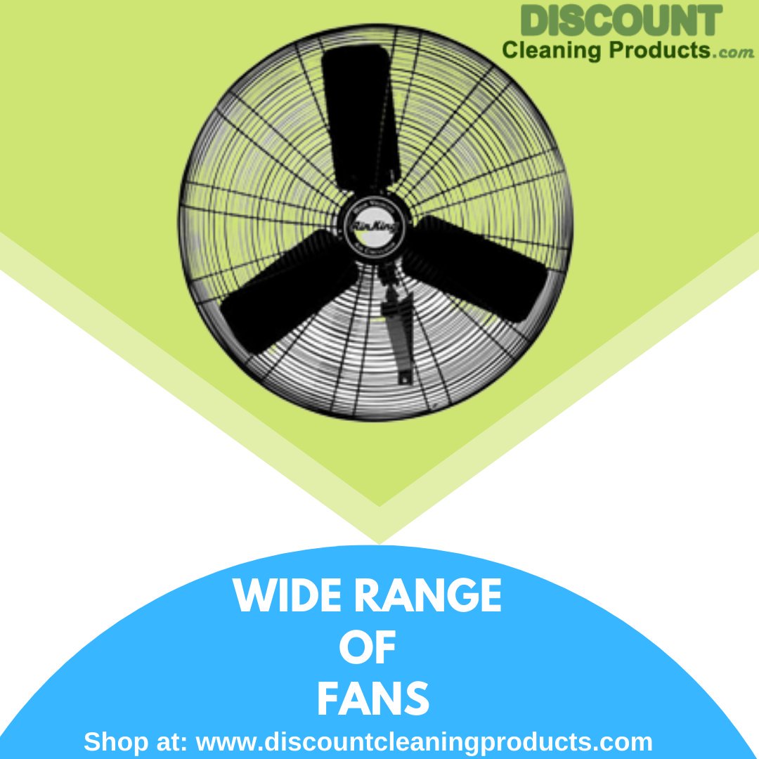 DiscountClean's tweet image. Beat the Heat with powerful modern industrial ceiling fans- smartly designed to complement all kinds of decor themes from Discount Cleaning Products.
Available at: bit.ly/2KetcBo
.
.
.
#cleaning #cleaningtools #cleaningkit #fans #ceilingfan #wallfan #wallmountfan