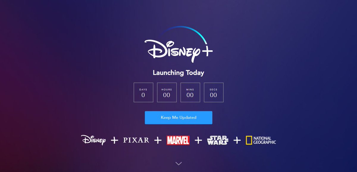 It's a little after 6 a.m. and I'm scoping out Disney Plus, which launched a short while ago...