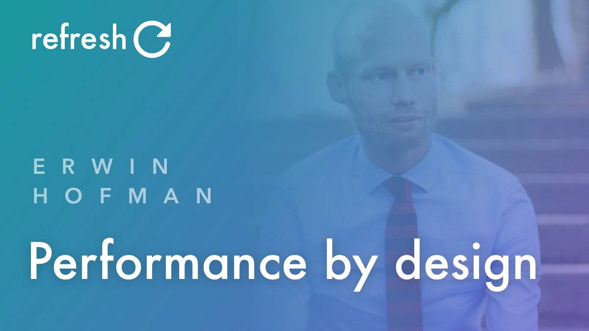 Na een hele toffe <a href="/refreshcon/">Refresh Conference</a> afgelopen vrijdag is er 26 november weer een nieuwe Refresh Meetup! Ditmaal 'Performance by Design' door <a href="/blue2blond/">Erwin Hofman (perceived) performance, CWV, RUM</a>. Aanmelden kan via meetup.com/refresh-gronin…. Thanks <a href="/iWink/">iWink</a> voor de locatie. :-)