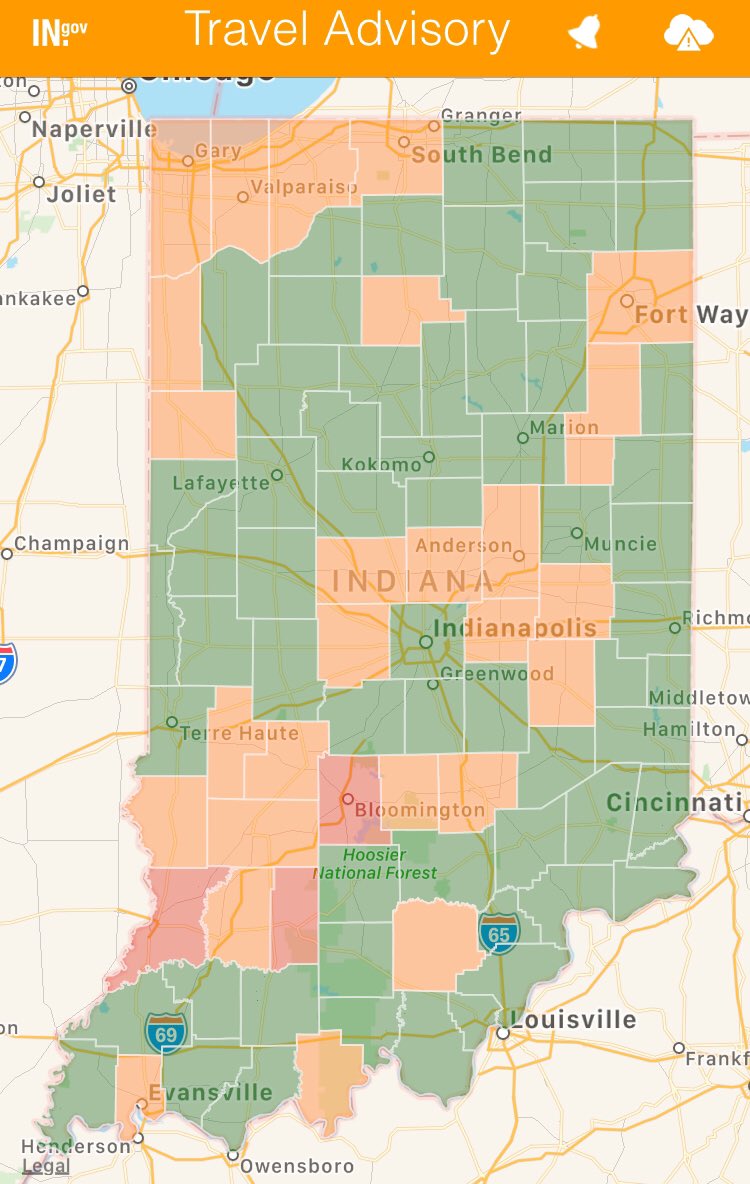 IDHS's tweet photo. Take it slow on your morning commute! Roads may still be snow-covered and icy in some areas. 

Many counties across the state have issued travel advisories due to potential hazardous roads. Visit https://t.co/blbR39SzqL or download the app to check the travel status in your area! https://t.co/fQbjBmOGYi