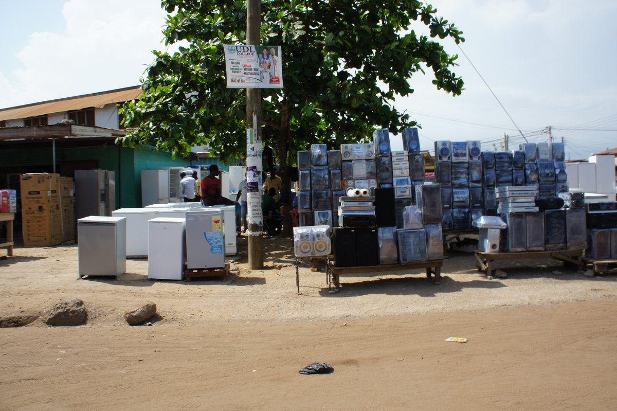 I walked around Tema, Ghana, a port where containers of used stuff from around the world is unloaded and - in many cases - displayed at hundreds, maybe thousands, of street-side stalls that serve a thriving secondhand trade.