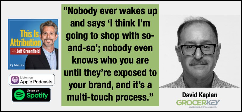 C3Metrics's tweet photo. Attribution &amp; Viewability with GrocerKey’s David Kaplan https://t.co/i9Dnd7GGU9 https://t.co/3YJGotzxKQ