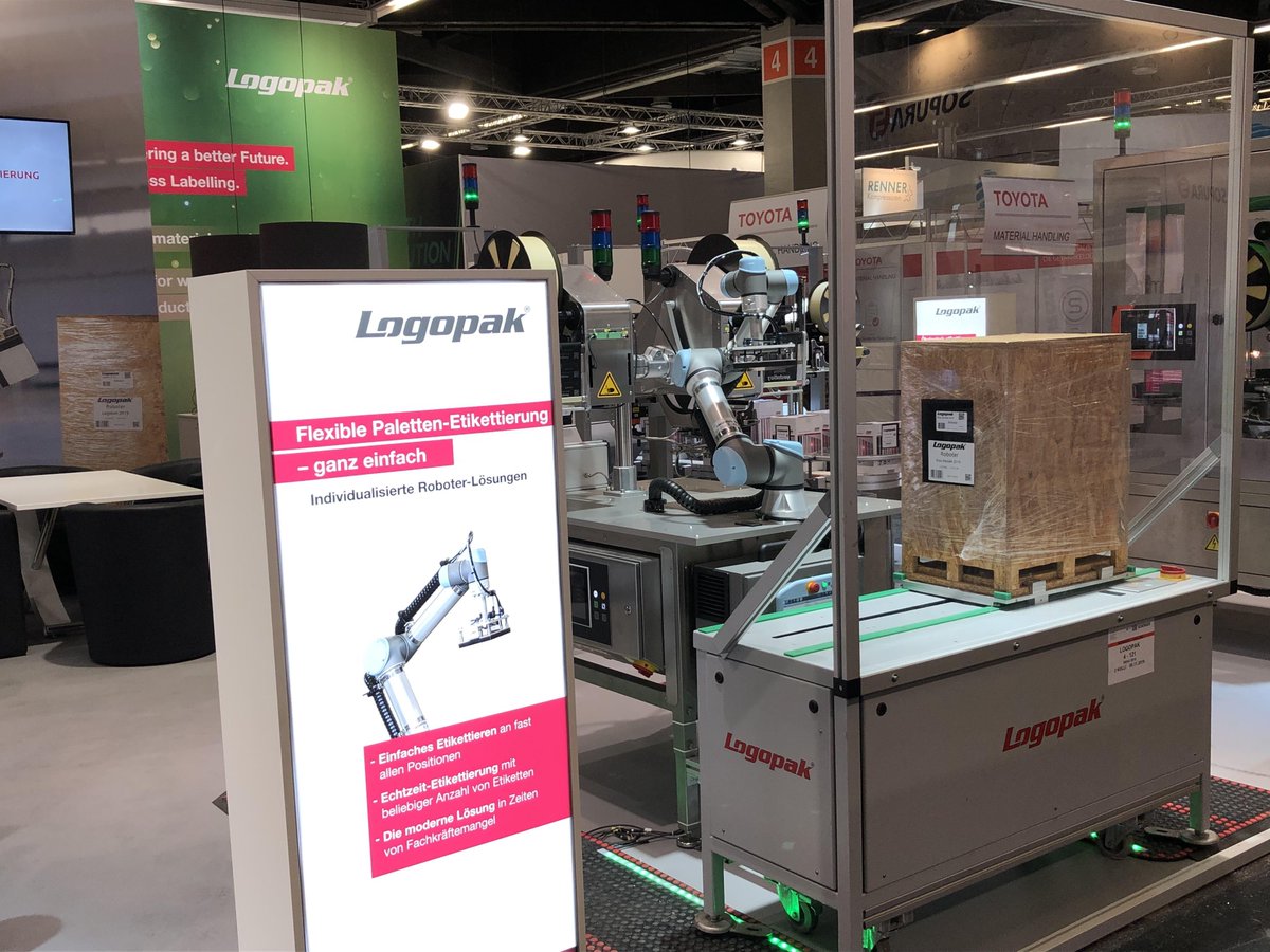 Logopak Systeme GmbH & Co. KG (@logopak_group) on Twitter photo Visit #Logopak <a href="/BrauBeviale/">BrauBeviale</a> and convince yourself of our sustainable #labeling solutions for the #brewing and #beverage industry in hall 4, stand 121. Learn for example about our innovative & flexible robot solution for pallet #labelling. #BrauBeviale #BrauBeviale2019 #Labels Visit #Logopak <a href="/BrauBeviale/">BrauBeviale</a> and convince yourself of our sustainable #labeling solutions for the #brewing and #beverage industry in hall 4, stand 121. Learn for example about our innovative & flexible robot solution for pallet #labelling. #BrauBeviale #BrauBeviale2019 #Labels