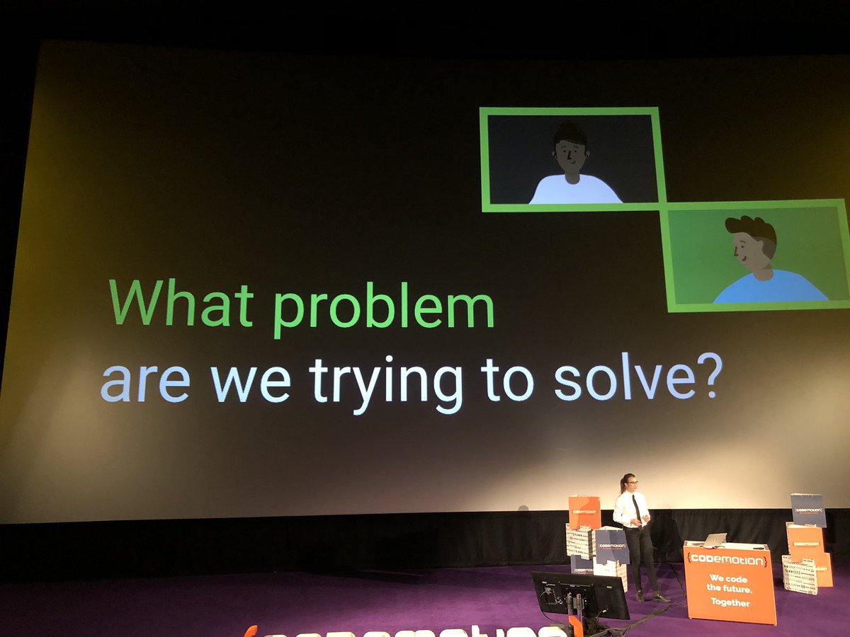 sergepoliakoff's tweet image. This should be asked more frequently. The main question from @lrnrd #CodemotionBerlin19