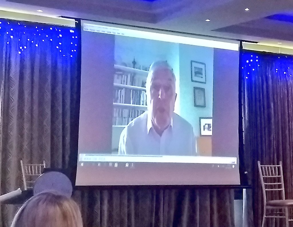 Michael O'Sullivan introduces Prof Roy McConkey of Ulster University, who can't make it today but has sent a video message for attendees at  #DoctorsAndUs launch.