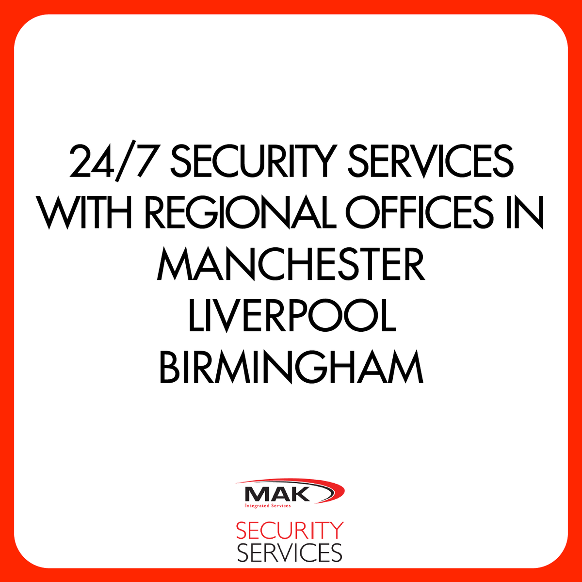 makinteservices's tweet photo. #TeamMak offer 24/7 Security Services with Regional offices in #Manchester, #Liverpool, and #Birmingham.
#TeamMak #security #mannedsecurity #securityteam #securityspecialist #cctv #keyholders #securityforces #keyholder #securityguard #secuityguards #closedcircuit #sitevisit https://t.co/0jGoJwrrTG