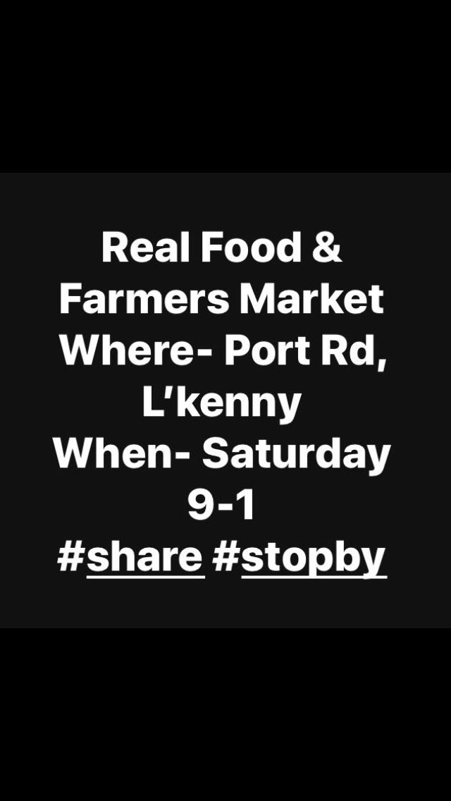 Spread the #foodnews to support #localproducers  @ballyholeyfarm @DonegalHour @Donegal_food @DonegalLEO @WOLetterkenny