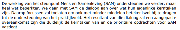 SAAMObe's tweet photo. In dialoog gaan over hoe ons steunpunt SAM vzw het praktijkveld zo betekenisvol mogelijk kan ondersteunen: ja. Een loutere besparing: nee, want daar worden mensen in een kwetsbare positie de dupe van. #beleidsnota #welzijn #SAMvzw https://t.co/apsOZUXkph