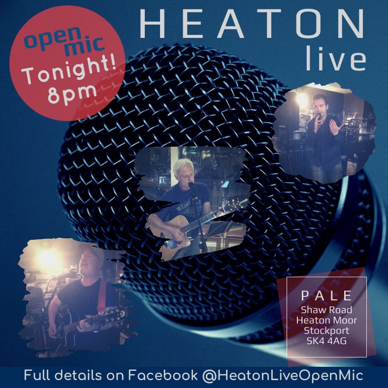 See you tonight at 8 at Pale!!

#HeatonLive #OpenMic #Pale #HeatonMoor #Stockport #Manchester #SingerSongwriter #Comedy #OriginalMaterial #CoverSongs #Tonight #November @paleheatonmoor