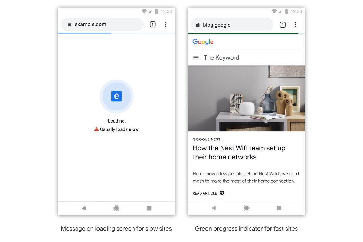 verge's tweet image. Google plans to give slow websites a new badge of shame in Chrome theverge.com/2019/11/11/209…