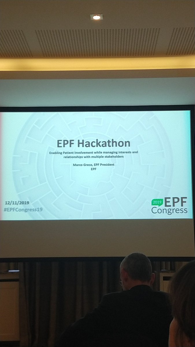 Gotcher's tweet image. Starting the day/week with a patient advocacy hackaton 💪- only missing @YNatsis in our team to get things started! #EPFCongress2019 @EHC_Haemophilia