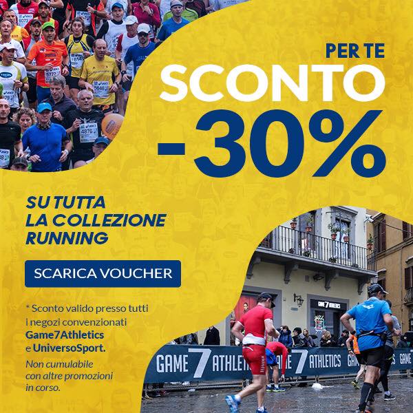 Per tutti i partecipanti alla 36^ Asics Firenze Marathon , gli store UNIVERSO SPORT e GAME7ATHLETICS di Firenze, offrono uno sconto del 30% sul settore Running firenzemarathon.it/it/game7-2019