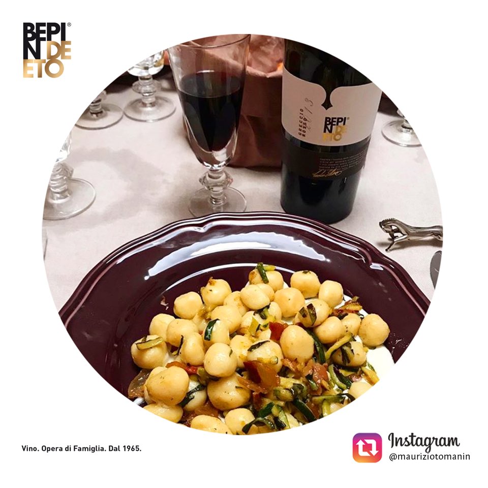 La missione del nostro #GreccioRosso? 🍷🍴Accompagnare con gusto ed eleganza i vostri piatti preferiti! Fate anche voi come @mauriziotomanin e condividete anche su #Instagram i vostri abbinamenti preferiti con l’hashtag ufficiale #BepinDeEto.
Abbiamo già l’acquolina in bocca 😉