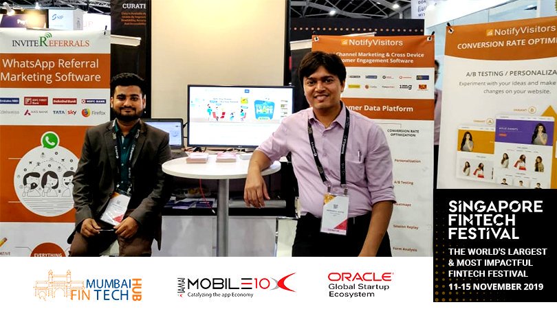 nvectahq's tweet photo. Discover a powerful Multi-channel customer engagement software with @notifyvisitors at @sgfintechfest
#SGFinTechFest #Innovating #notifyvisitors #DigitalTransformation #fintech #SWITCHSingapore #marketingautomation #invitereferrals
visit our website: https://t.co/9tVaoja0h8 https://t.co/ERnn38WRTj