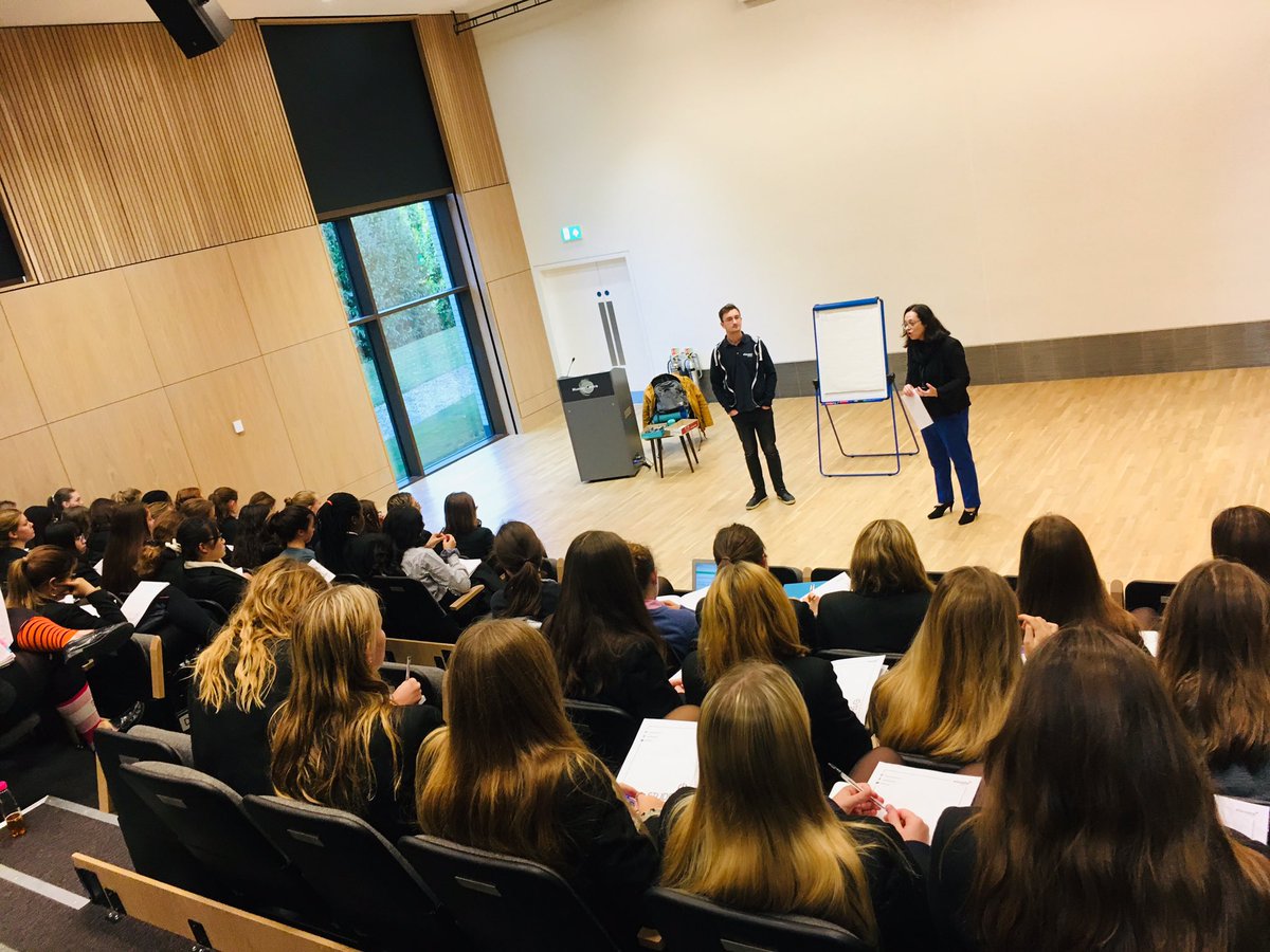 In the LVI Assembly this morning Ms Stimson introduced Huw from Elevate Education who is talking to the girls about those all important study skills #DHYork #elevateeducation