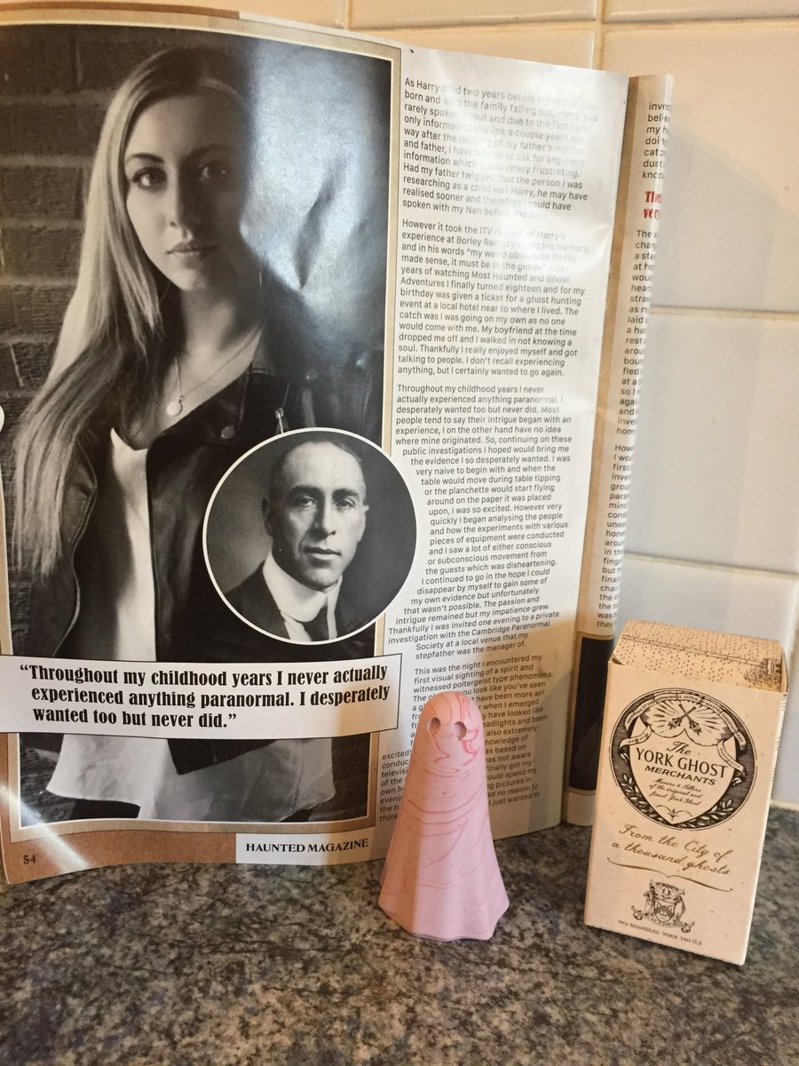 Absolutely love this little pink ghost I just got for my 30th Birthday from a special someone ❤️ pride of place now next to my <a href="/hauntedmagazine/">Paul Stevenson ❤️👻💙</a> article  #YorkGhostMerchants #itsmybirthday #30 #ghost #paranormal #investigator #alwayspink