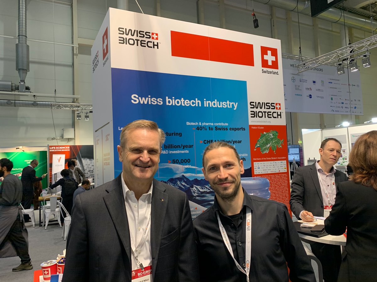 We are at the BioEurope! Rolf Rolli and Yaroslav Nikolaev are proudly representing InterAx in Hamburg this week. <a href="/EBDgroup/">EBD Group</a> #BIOEurope <a href="/SwissBiotech/">SwissBiotech</a> #SwissPavilion, Hall B7, booth 158