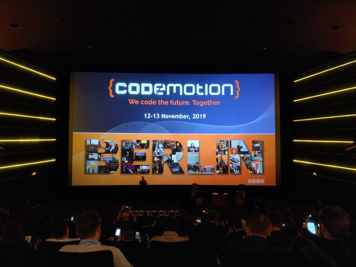 pablovargan's tweet image. Let&apos;s start #CodemotionBerlin19!
