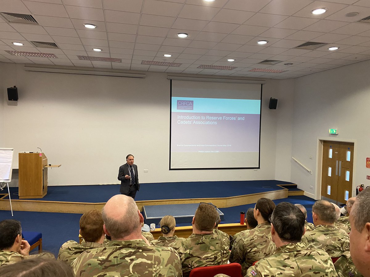 Maj_Pea's tweet photo. Area Commanders &amp; County Commandant CSE kicks of this morning with a session with Cdr Gary Bushell, director of cadets and youth. We are learning how RFCA enables and supports @ArmyCadetsUK activity. 👍🏻#areacommander https://t.co/AWyot0lqbM
