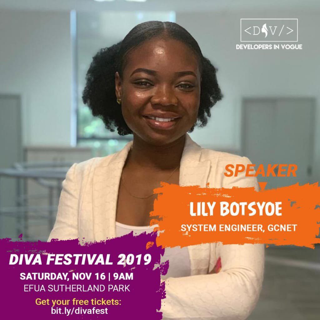 PyLadies_Kumasi's tweet image. On Saturday two of our amazing pyladies will be giving talks at Diva Festival. This event is happening at the Efua Sutherland park .
Do well to say hi to any PyLady you see. #PyladiesGhana #womenwhocodeinpython #DIVAFestival