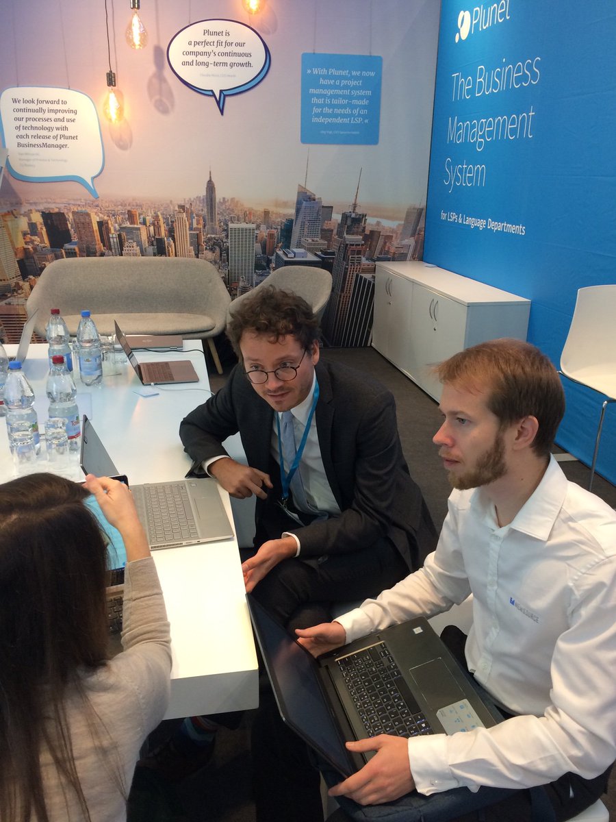 Plunet_News's tweet image. Technology partner talks with our friends from #memsource - the early bird will catch the integration:) #tekom19