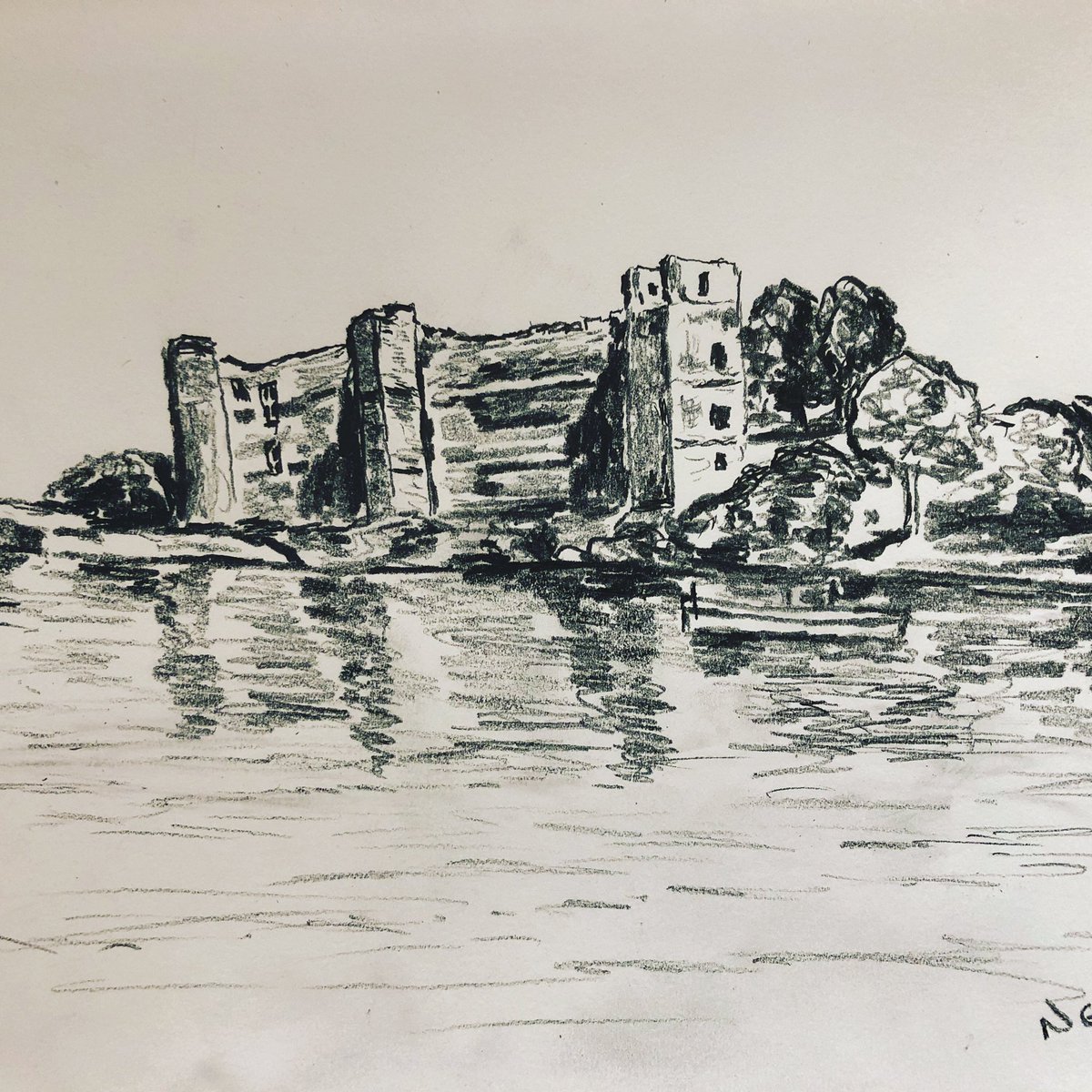 visially's tweet image. Another few days of sketching my local scenes in Newark and Southwell  #pencilart @NystagmusUK @RNIB