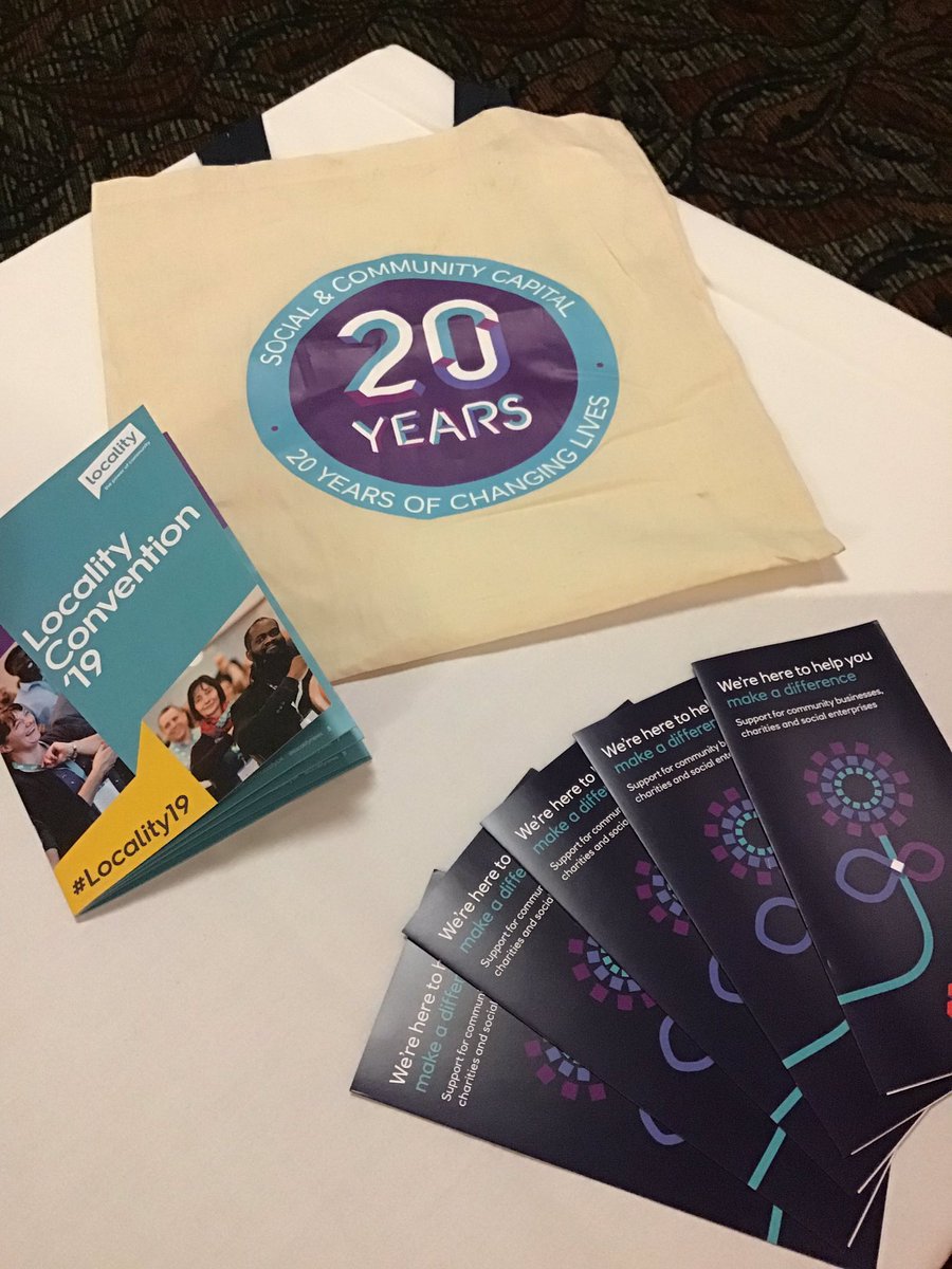 SocComCap's tweet photo. Hi #Locality19 we are all set up beside the @localitynews team @Megan_SCC @JohnM_SCC @aliglossop @TracyT_SCC happy to chat about #SocEnt loans &amp; bridging plus the amazing work our customers do. We have a fab video we can share about our #SCC20th &amp; some of our customers❤️ https://t.co/YlJyi7ROc8