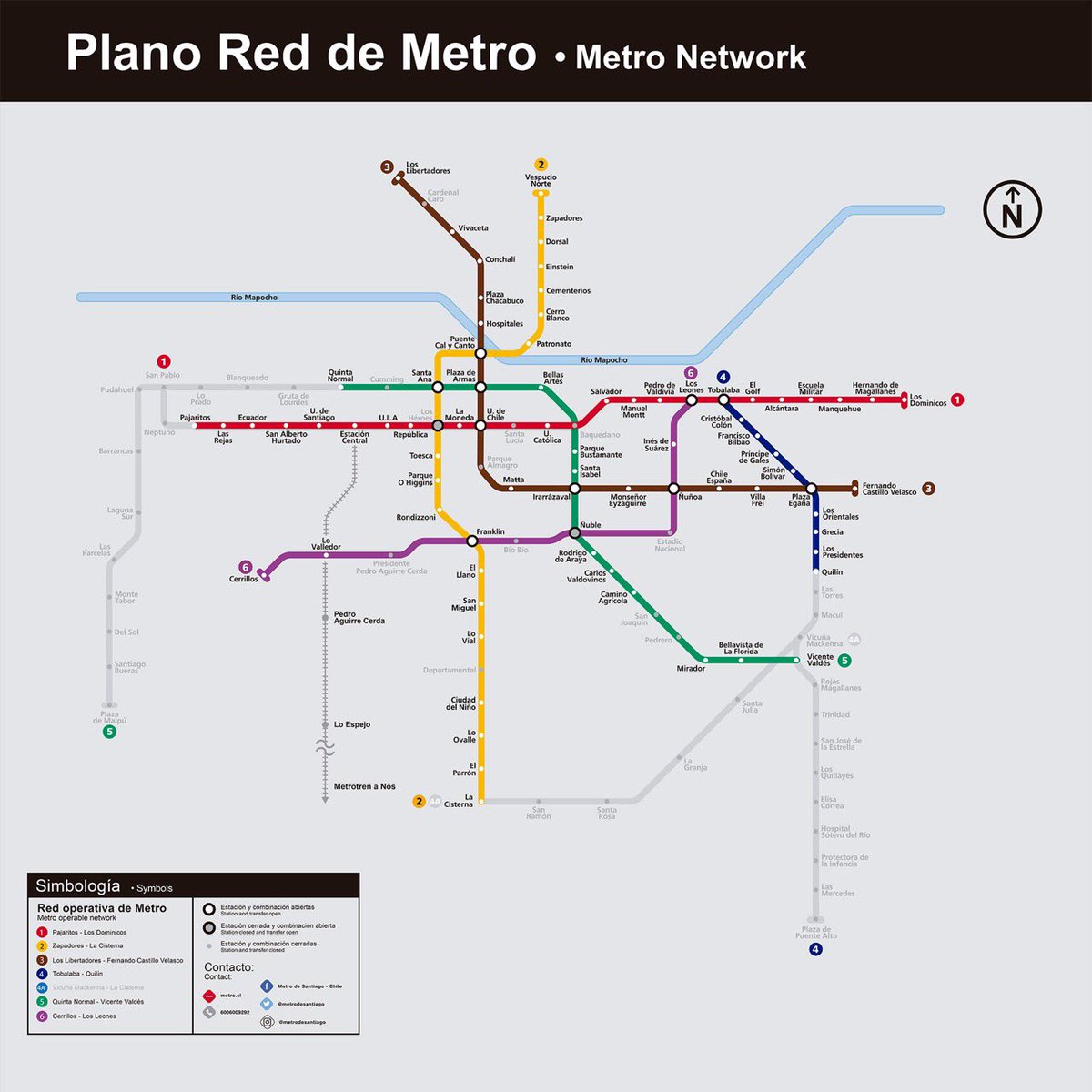 metrodesantiago's tweet photo. 06:00 hrs. Iniciamos la jornada con las siguientes estaciones disponibles. 

*Los Héroes y Ñuble solo para combinar.
*Horario de cierre: 20:00 hrs. https://t.co/JeHnabqDk8