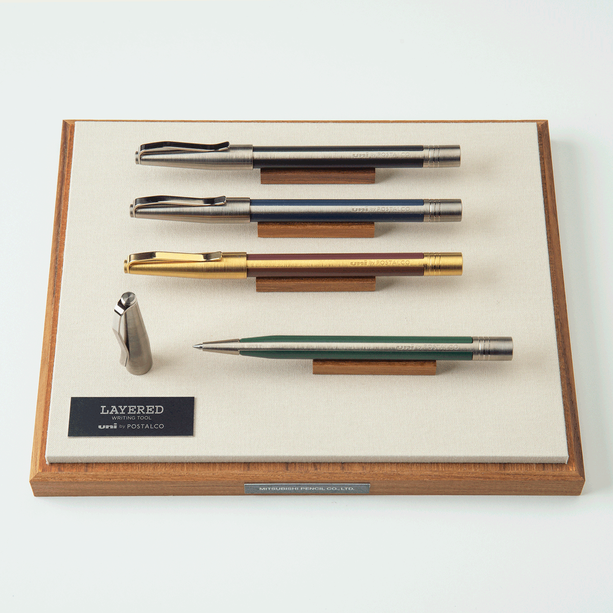 The Layered Pen is back in a new color, Green. Postalco Kyobashi