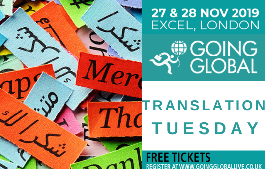 GoingGlobalLive's tweet photo. It's Translation Tuesday 🗣🌏

Translators &amp; interpreters make expanding internationally and starting up business overseas possible- and we have a few exhibiting at this years show!😀

Meet them all at this years show, register for your FREE ticket now 👉https://t.co/t7xgA1rBoh https://t.co/5nDVgViKbC