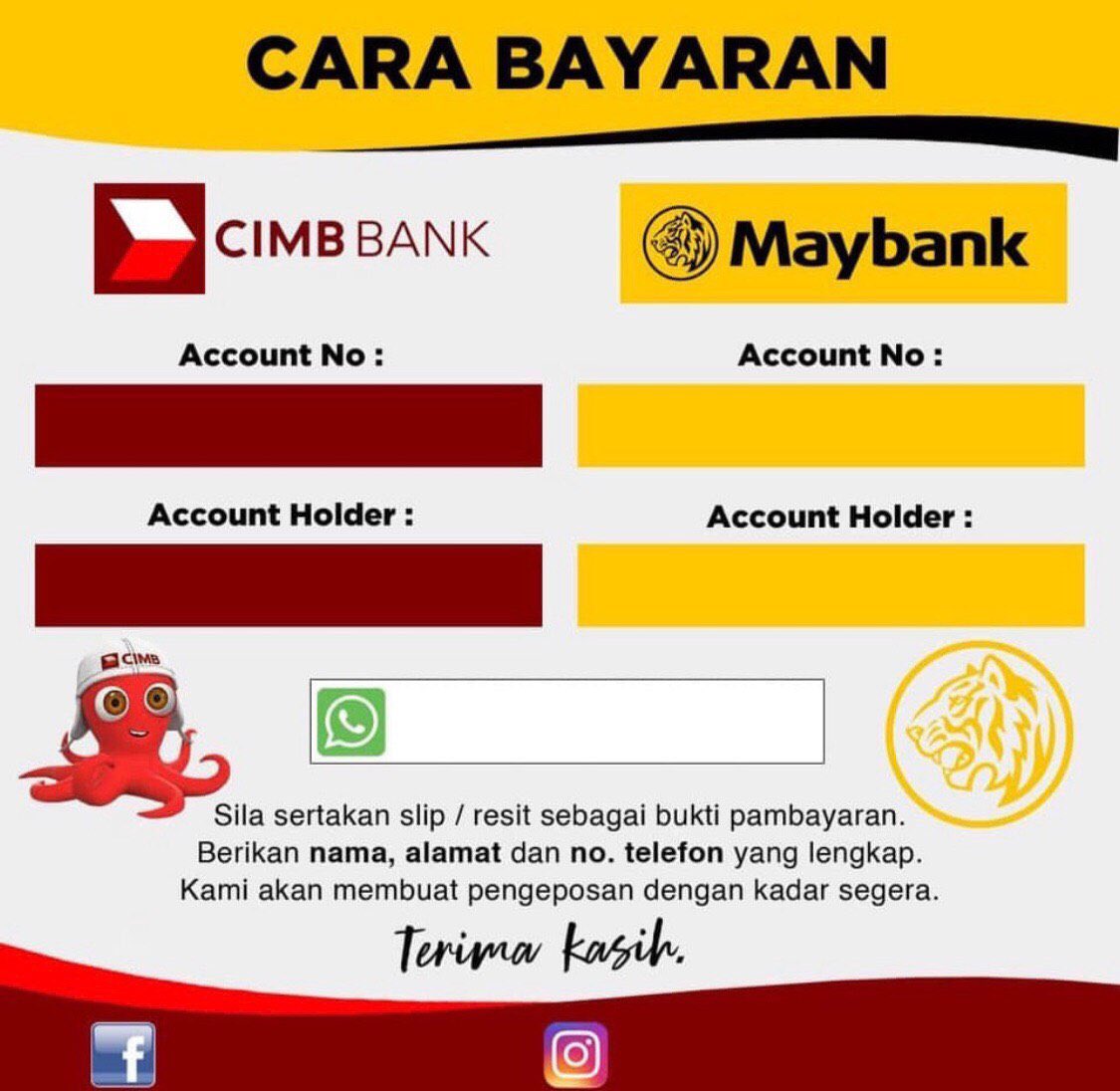 Cara Bank In Duit Bank Islam Payment method - Blog Chara
