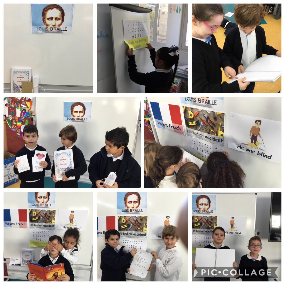 PrimNatzEsplu's tweet image. Who was Louis Braille? We have lots of clues around the class! Let’s find it out! #elsmags #Science2 #LouisBraille #5senses