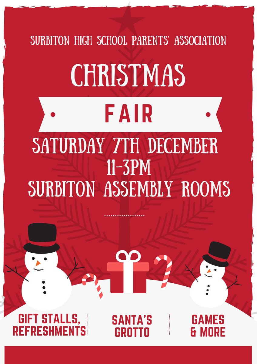 SHSParentsAssoc's tweet image. With just under a month to go till our Christmas Fair make sure you look out for more info about ways you can support and help raise funds to #Makemagichappen #xmasfair