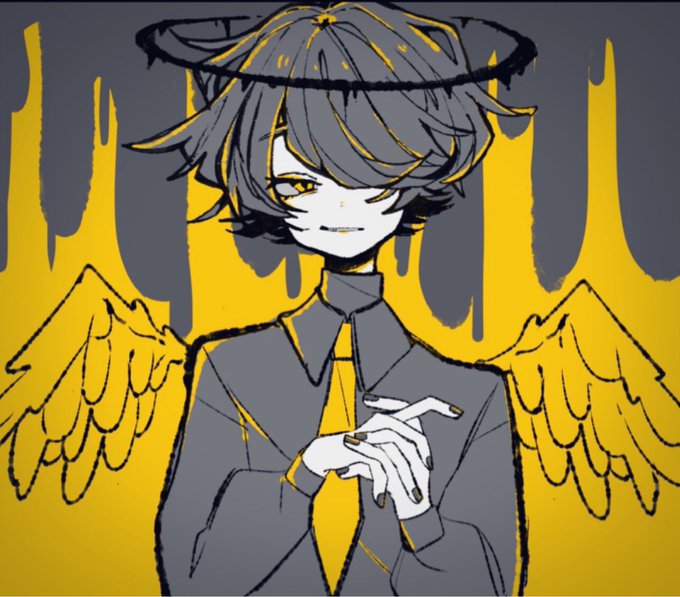「天使の輪 黄色眼」のTwitter画像/イラスト(古い順)
