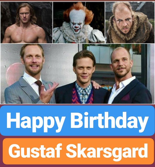 Gustaf Skarsgard’s Birthday Celebration | HappyBday.to