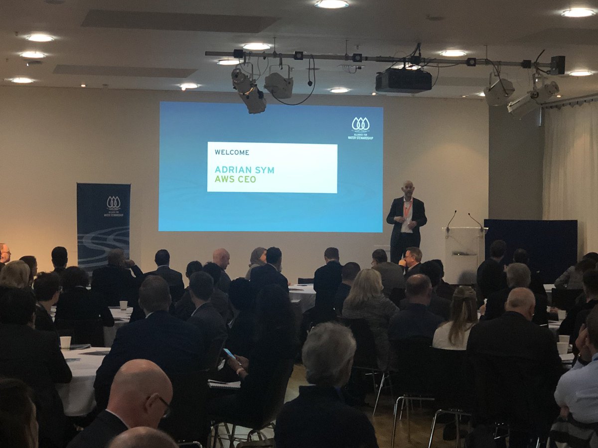 WaterStewardMH's tweet photo. The @_A4WS Global #WaterStewardship Forum if off and running! Weโve doubled attendance since our first Forum and have a full house today! @TheWaterCouncil https://t.co/23N8kOXT9r