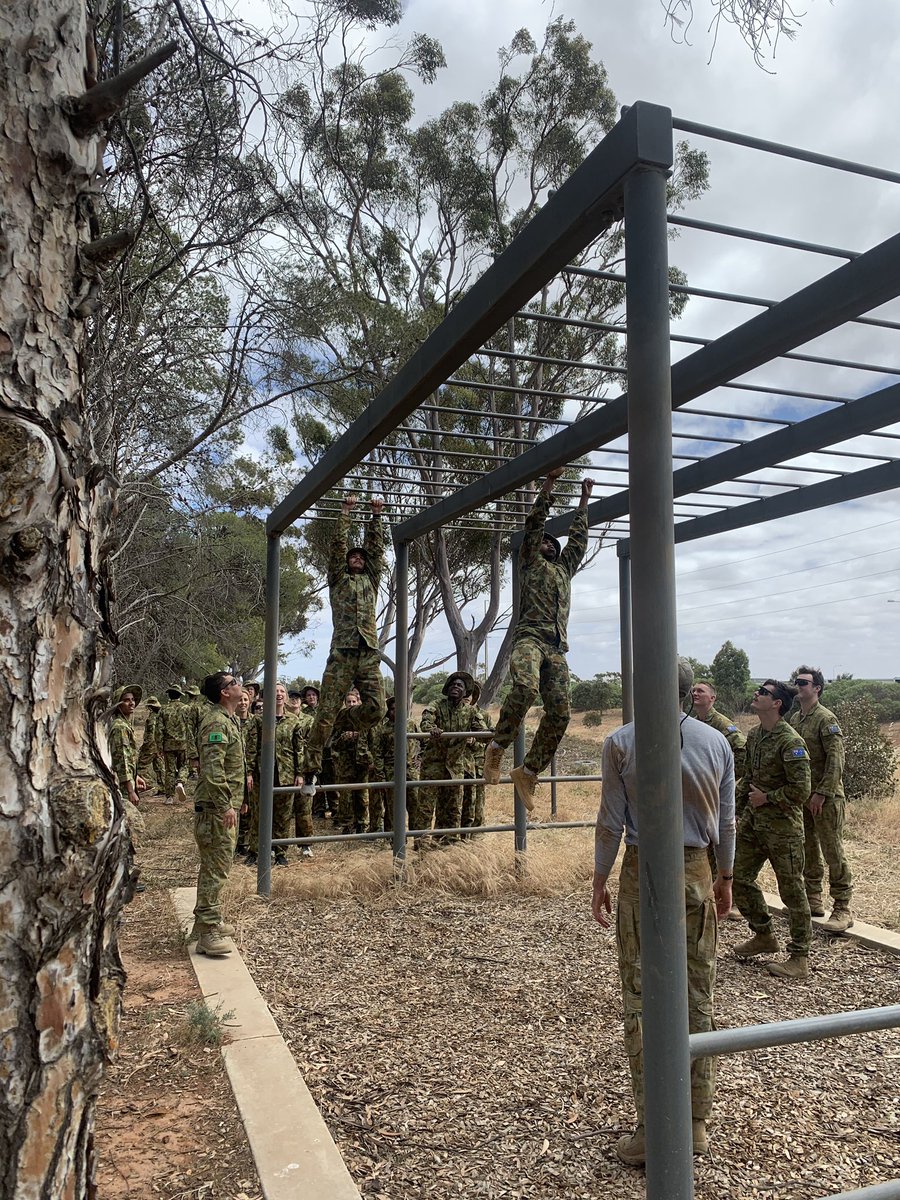 nathan_risitano's tweet photo. Today we took students from @PAFC’s Empowering Youth program to the RAAF Base, Edinburgh. They were physically and mentally tested through an obstacle course and gun simulation. It was great to see the students step out of their comfort zones! 
#powercommunity https://t.co/FJEiZoM15G