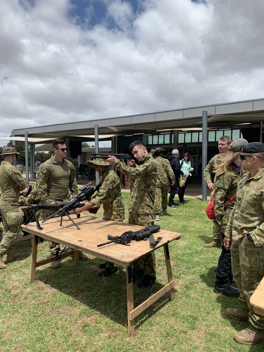 nathan_risitano's tweet photo. Today we took students from @PAFC’s Empowering Youth program to the RAAF Base, Edinburgh. They were physically and mentally tested through an obstacle course and gun simulation. It was great to see the students step out of their comfort zones! 
#powercommunity https://t.co/FJEiZoM15G