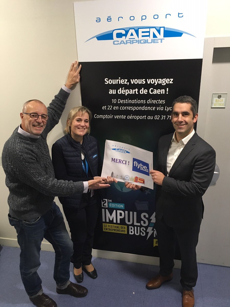 #IBFEST Le 8 novembre, notre partenaire @aeroportdecaen a remis à Frank son prix gagné pendant le salon Impulsion Business !  💪
Il partira bientôt à Londres avec Flybe au départ de Caen avec la personne de son choix...vol + train + hôtel. 🤗
Félicitations ! 👏#entrepreneur