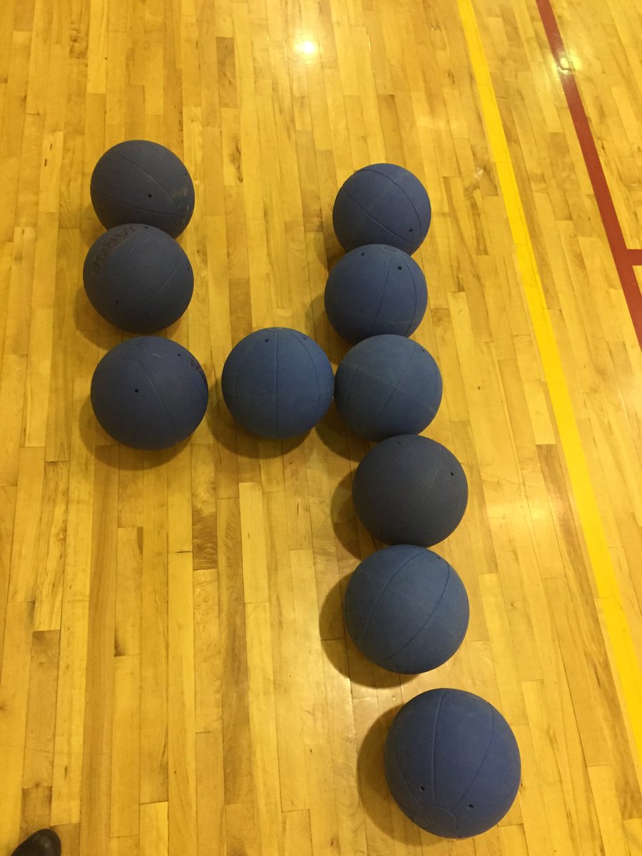 FOUR more days until #sightnightcalgary2019 this picture is of goalballs on a gym floor in the shape of a 4! Support sports programs such as goalball by taking part in a fun run after dark! Sign up by going to sightnightcalgary.ca #blindsports