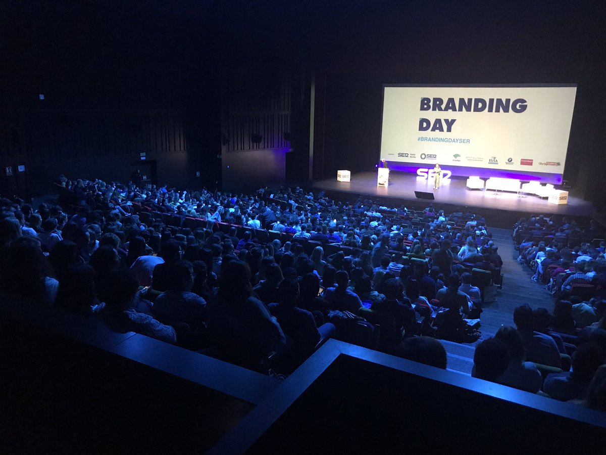 Todo preparado para el #BrandingDaySER 2.000 personas disfrutando de una jornada única. Un placer formar parte. #neuromarketing