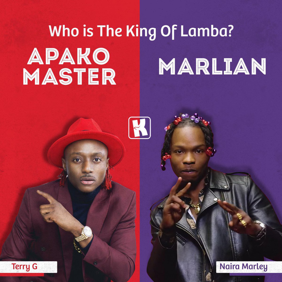 Who’s the king of lamba???

RT for Naira Marley 
Fav for Terry G