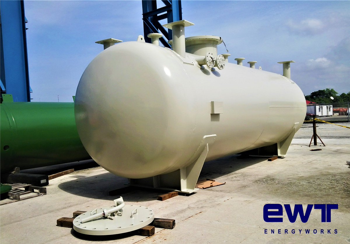 EnergyWorksTech's tweet photo. Completed Condensate Tank. #energyworkstechnology, #ewt, #pressurevessel, #steelfabrication https://t.co/pNteJpBnGv