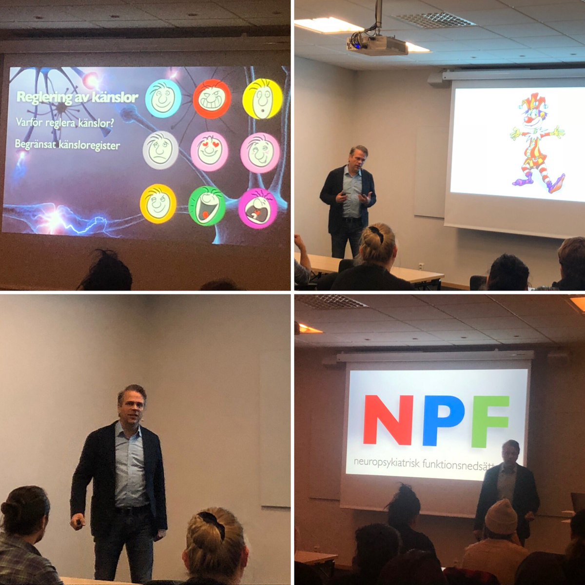 Eric Donell briljerar med sina kunskaper och strålande föreläsningsstil kring NPF! #LKF #fritid