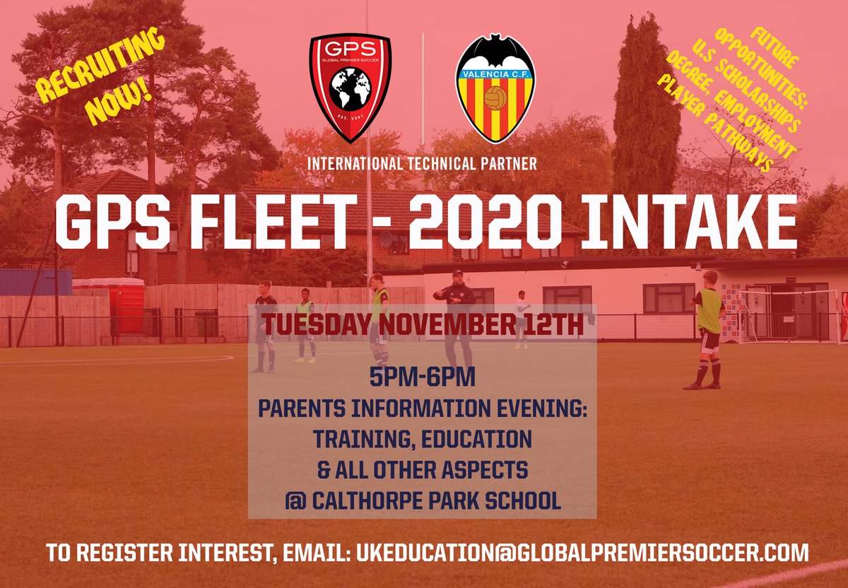 Don’t forget to come along this evening to our Parents Info evening 5-6pm at Calthorpe Park School for our 2020 intake. ⚽️
