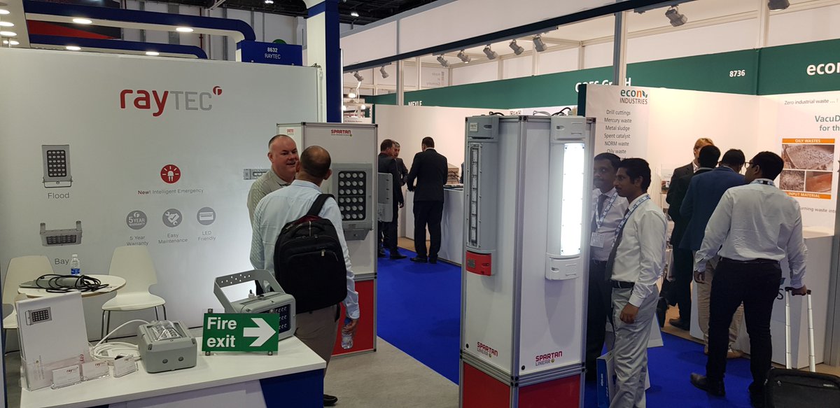 RaytecHazardous's tweet image. Yesterday was a great success. Roll on day 2 of @ADIPECOfficial Visit the team... stand 8632!

#ADIPEC2019  #explosionprooflighting #oilandgas #hazardousareas
