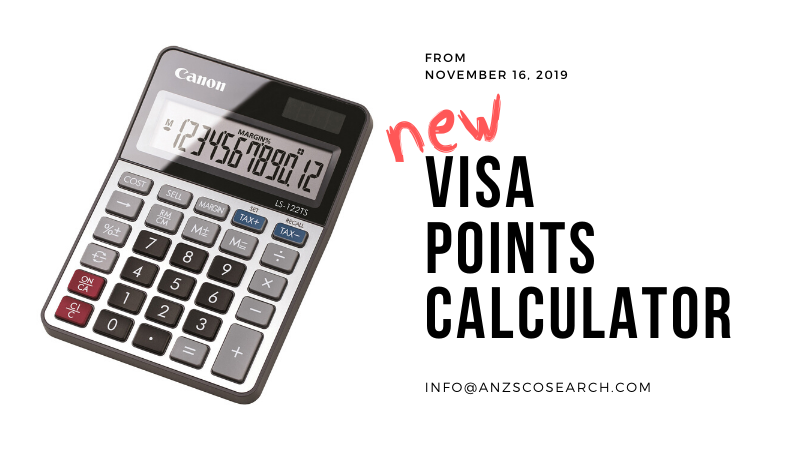 anzscosearch's tweet image. 🧮 Changes to the Points Test for General Skilled Migration visas from 16 November 2019.
Access the new points test calculator: anzscosearch.com/points-test/

#anzscosearch #visa #pointstest #calculator #australia #skilledvisa #migration #pr