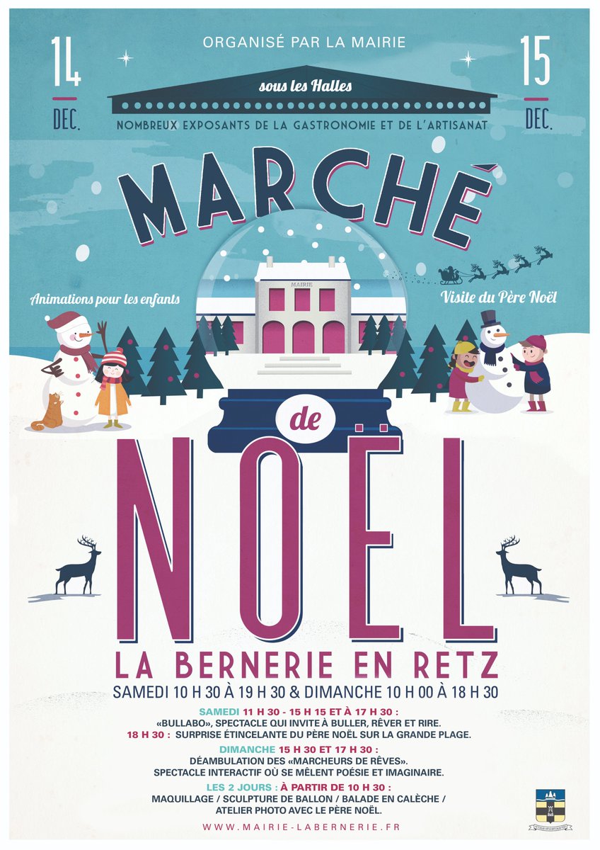 labernerie44760's tweet photo. Marché de Noël les 14 &amp; 15 décembre avec la participation de nombreux exposants de l'artisanat et de la gastronomie.
#marchdeNoel #Noel #madeinFrance #faitmain #perenoel
#labernerie #bernerie https://t.co/oAx6JymbMz