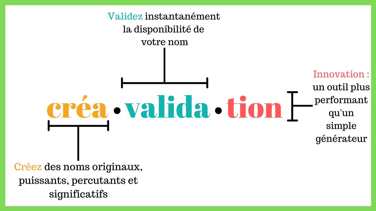 Makemyname.app vous accompagne dans toutes les phases  de "créa-valida-tion" de votre nom ! 
#makemyname #naming